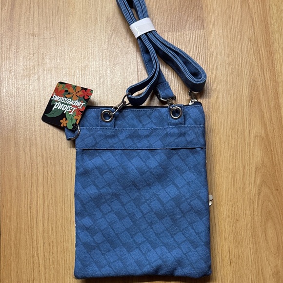 Island Impressions NWT NEW Aloha Blue Green Crossbody Bag purse Hawaiian Hawaii - Picture 6 of 8